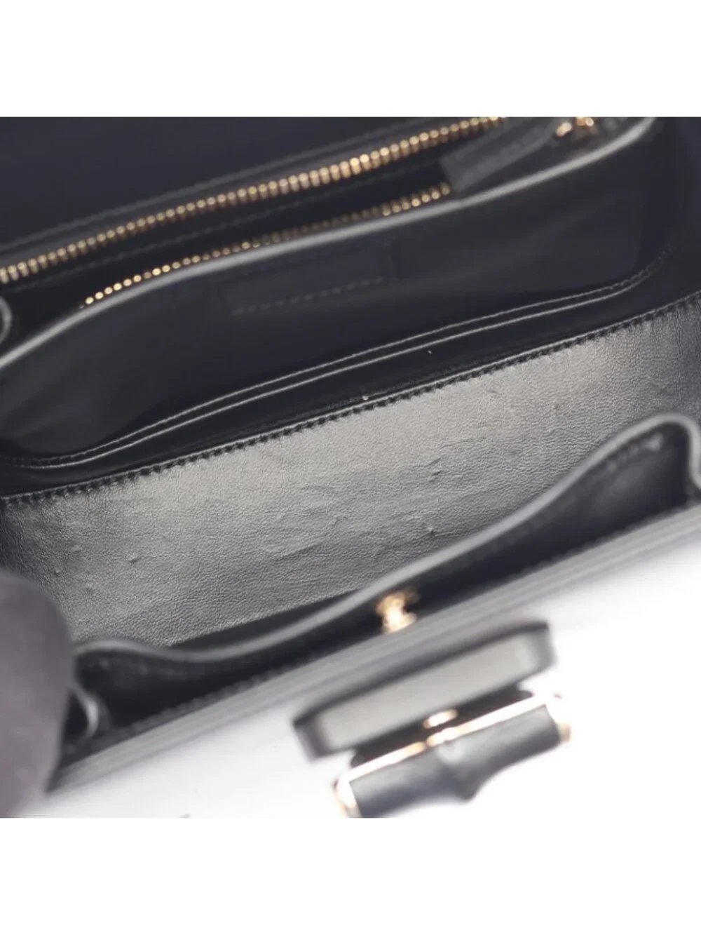 Gucci Handbag Bamboo Small 2-Way Black Leather